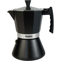 Гейзерна кавоварка Magio Чорна 6 порцій 300 мл Фото