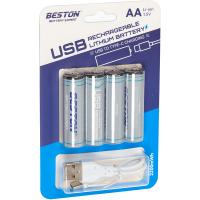 Аккумулятор Beston AA USB Type-C 1460mAh 1.5V Li-ion * 4 Фото