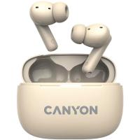 Навушники Canyon TWS-10 OnGo ANC ENC Beige Фото