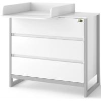 Комод-пеленатор Angelo Magic бело-серый 90х49х82 Фото