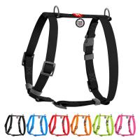 Шлея для собак WAUDOG Waterproof Н-подібна анатомічна XL чорна Фото