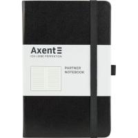 Книга записная Axent Partner 125х195 мм в линейку 96 листов Черный Фото