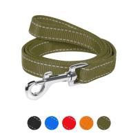 Поводок для собак Dog Extreme из нейлона двойной Ш 14 мм Д 122 см хаки Фото