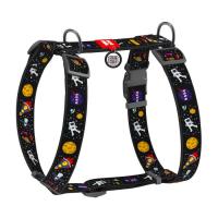 Шлей для собак WAUDOG Nylon анатомическая H-образная с QR-паспортом "NAS Фото
