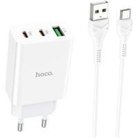 Зарядное устройство HOCO C99A charger set (Type-C) White Фото