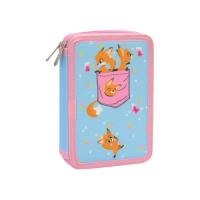 Пенал Cool For School 2 отделения с отворотами Голубой Фото