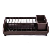 Сушилка для посуды Ламела 47,5 х 22 х 20 см коричнева Фото