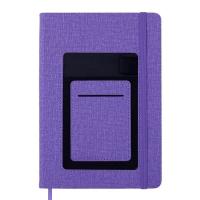 Книга записна Buromax COMFORT А5 96 аркушів крапка, фіолетовий Фото