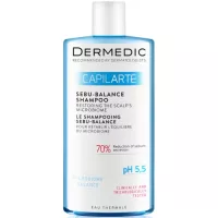 Шампунь Dermedic Capilarte Sebu-Balance Для жирного волосся Віднов Фото