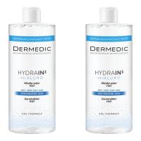 Мицеллярная вода Dermedic Hydrain 3 Hialuro H2O 2 x 500 мл Фото
