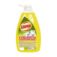 Средство для ручного мытья посуды Sama Лимон 4 кг Фото