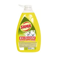 Засіб для ручного миття посуду Sama Лимон 4 кг Фото