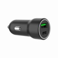 Зарядное устройство Gembird 1xUSB-A (18W QC3.0) + 1xUSB-C (20W PD) black Фото