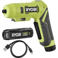 Отвертка аккумуляторная Ryobi RSDP4-120G 4В, USB, Lithium, 1х2Ah, 5Нм, 200об/мин Фото