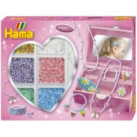 Набор для творчества Hama Термомозаика Модные украшения Цветы с шкатулкой Фото