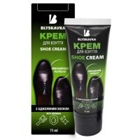 Крем для обуви Blyskavka С аппликатором Коричневый 75 мл Фото