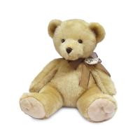 М'яка іграшка Aurora Ведмідь бежевий з бантом 43 см Фото