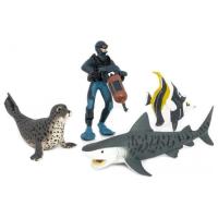 Фигурка Kids Team Морские жители: Акула китовая,тюлень,рыба тропичес Фото