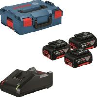 Набор аккумулятор + зарядное устройство Bosch GBA, 18V 3x5Ah, ЗУ GAL 18V-40, L-Boxx 136 Фото