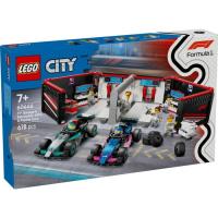 Конструктор LEGO City Гараж F1 та автомобілі Mercedes-AMG і Alpine Фото
