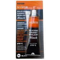 Герметик автомобильный SHAFER силіконовий чорний 85гр Фото