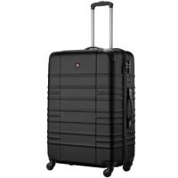 Чемодан Wenger Amplar, велика, пластик, 4 колеса, чорна Фото