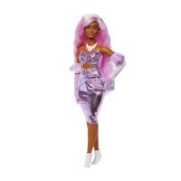 Лялька Barbie Deluxe style Barbiecore Модниця у сукні металік Фото