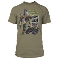 Футболка Jinx Overwatch - Roll Out Premium Tee Olive Heather, L Фото