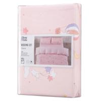 Постельное белье Ardesto Gloria сатин радость, розовый полуторный евро 160х Фото