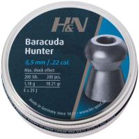 Пульки H&N Baracuda Hunter, 5,5 мм ,1.18г, 200шт/уп Фото
