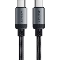Дата кабель Acefast USB-C to USB-C 1.2m 3A aluminum alloy C20-03 Black Фото