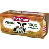 Детское пюре Plasmon Телятина для дітей з 6 місяців 160 г (80 г х 2 шт) Фото