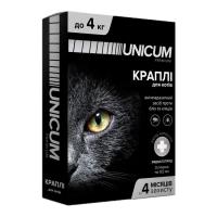 Краплі для тварин Unicum Premium від бліх та кліщів на холку для котів масо Фото
