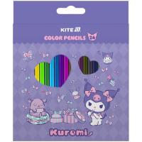 Карандаши цветные Kite Kuromi 24 кольори Фото