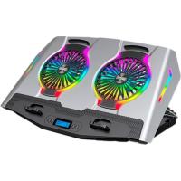 Підставка до ноутбука IceCoorel 10-18", 2*125mm 1400 RPM, 2*USB, + LCD display, 46 Фото