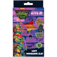 Пластилин Kite Ninja Turtles восковий, 12 кольорів, 200 г Фото