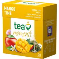 Чай Tea Moments Mango Time зелений 20х1.7 г пірамідки Фото