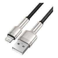 Дата кабель Baseus USB 2.0 AM to Lightning 1.0m Cafule Metal 2.4A bla Фото