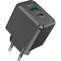 Зарядний пристрій HOCO CS14A Ocean 1xUSB-C PD20W + 1xUSB QC3.0 Black Фото