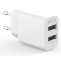Зарядний пристрій XO L109 12W 2xUSB-A White Фото