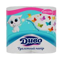 Туалетная бумага Диво Decoro 2 слоя 4 рулона Фото