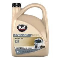 Моторное масло K2 MOTOR OIL 20W-50 CF 5 л Фото