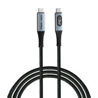 Дата кабель Verbatim USB-C to USB-C 1.2m with display 240W black Фото