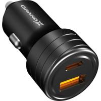 Зарядное устройство Grand-X CH-30B 30W 1xUSB + 1xUSB-C PD + QC3.0 AFC FCP SCP Фото