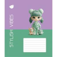 Тетрадь Школярик Stylish vibes 12 листов клетка Фото