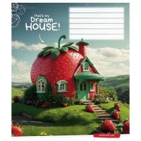 Тетрадь Школярик Dream house 12 листов линия Фото