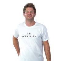Футболка Sol's Imperial 190 I'am Ukrainian білий XXL Фото