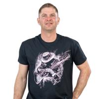 Футболка Sol's Regent 150 Guitar player насичений чорний XL Фото