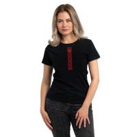 Футболка Sol's Regent Women Вишиванка стрічкою чорний S Фото