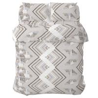 Постельное белье Home Line Увлеченность сиренево-бежевый, бязь, полуторный Фото